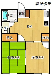 グリーンヒルハイツ【1階】の間取り
