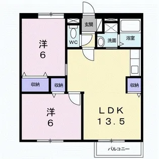 さくらんぼハイツ【1階】の間取り