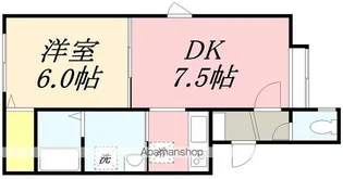 フラット戸倉【1階】の間取り
