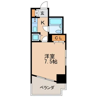 ライオンズマンション橦木【2階】の間取り
