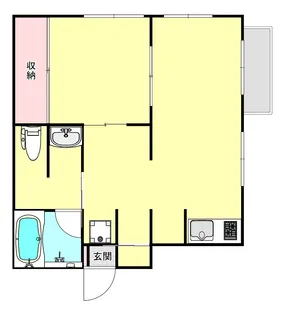ロビンハイネス【1階】の間取り