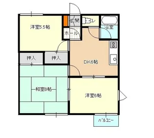 レジデンス一宮【2階】の間取り