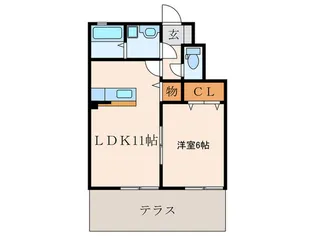 リーベスハイム・レガロ【1階】の間取り