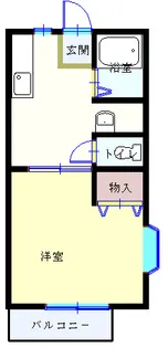 カサ・デ・コリーナ【1階】の間取り