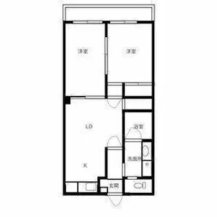 スカイハイツ B棟【3階】の間取り