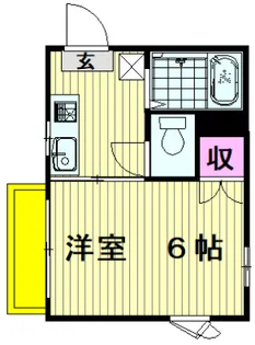 マリモサンハイツ【1階】の間取り