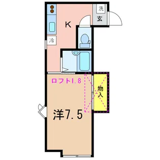 第6レジデンス【1階】の間取り