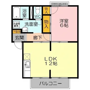 ハイツソアニエ【1階】の間取り
