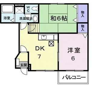 バウム野田【1階】の間取り