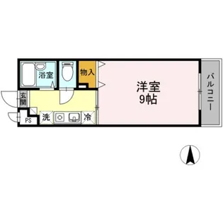 1Kの間取り画像