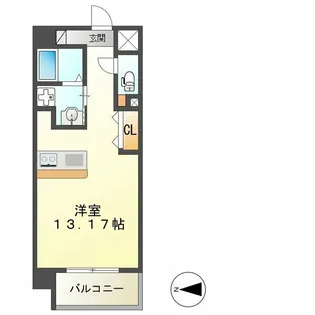 愛知県名古屋市西区城西4【マンション】の間取り