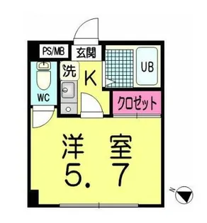 ペパンシェソワ【2階】の間取り