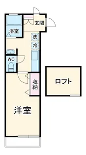 1Kの間取り画像