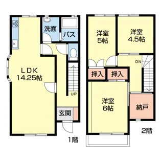 静岡県御前崎市池新田【一戸建】の間取り