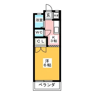 ハイネス鹿島【1階】の間取り