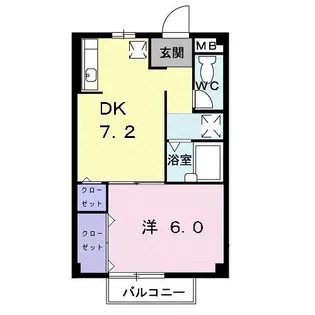 サウスヒルズ【1階】の間取り