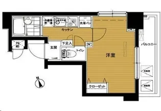トーシンフェニックス南麻布【4階】の間取り