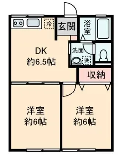 神奈川県小田原市東町3【アパート】の間取り