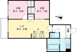 東京都日野市多摩平6【マンション】の間取り
