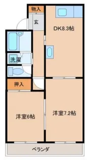 ベルメゾン50【2階】の間取り
