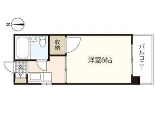 コーポ中広【4階】の間取り