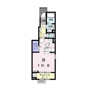 イーストビースティ II【1階】の間取り