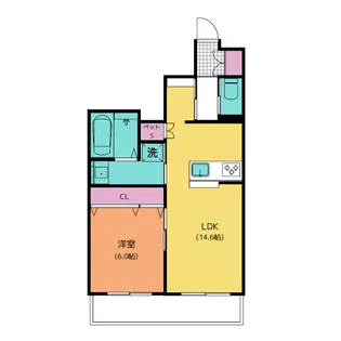 メゾン天白公園東E【4階】の間取り