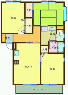ウィル大みか【1階】の間取り