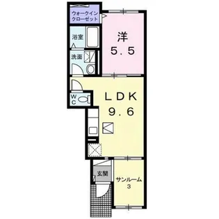 ガーデンフォレスト【1階】の間取り