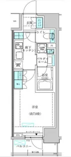ヴィークブライト蔵前【2階】の間取り