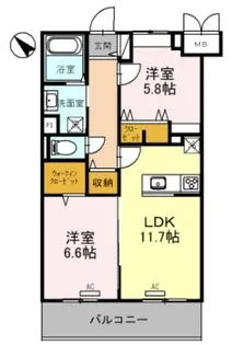 石田シティ新都心【3階】の間取り