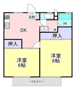 ハイムウエンディB棟【1階】の間取り