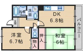 ユマン蛍苑【3階】の間取り