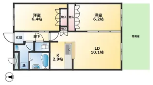マウントック・レオ【2階】の間取り