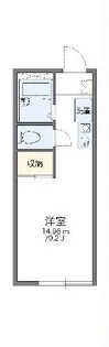 レオパレス大山田【2階】の間取り
