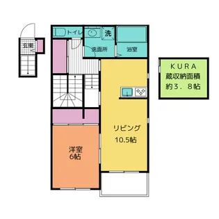 コーラルガーデン【2階】の間取り