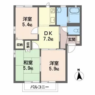 アネックス A【2階】の間取り
