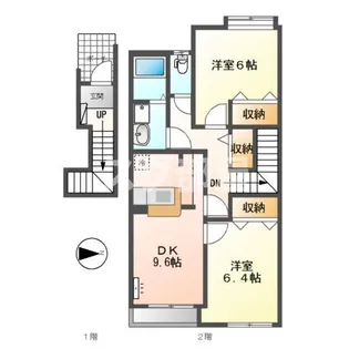 2DKの間取り画像