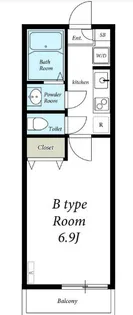 リリックコートヒロオパレスVI【2階】の間取り