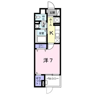 1Kの間取り画像