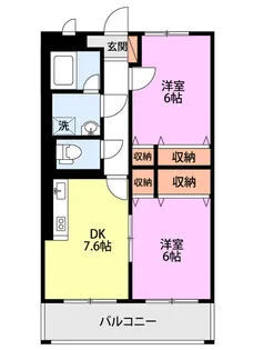 ロイヤルプレース【3階】の間取り