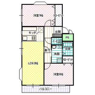 アンソレイユ・S【2階】の間取り