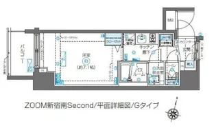 ZOOM新宿南Second【9階】の間取り