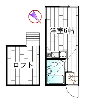 神奈川県横浜市神奈川区子安通3【アパート】の間取り