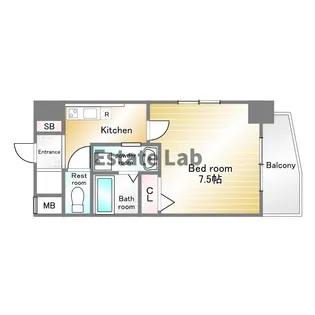 メインステージ須磨【8階】の間取り