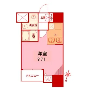 ラヴィーナ横浜【3階】の間取り