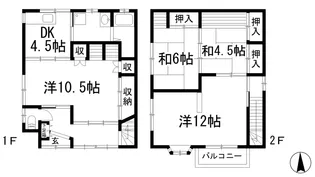 兵庫県川西市平野1【一戸建】の間取り