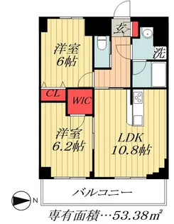 東京都江戸川区瑞江2【マンション】の間取り