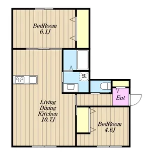 Forest・K【0】【3階】の間取り