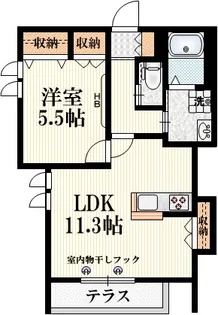 東京都武蔵野市境5【マンション】の間取り